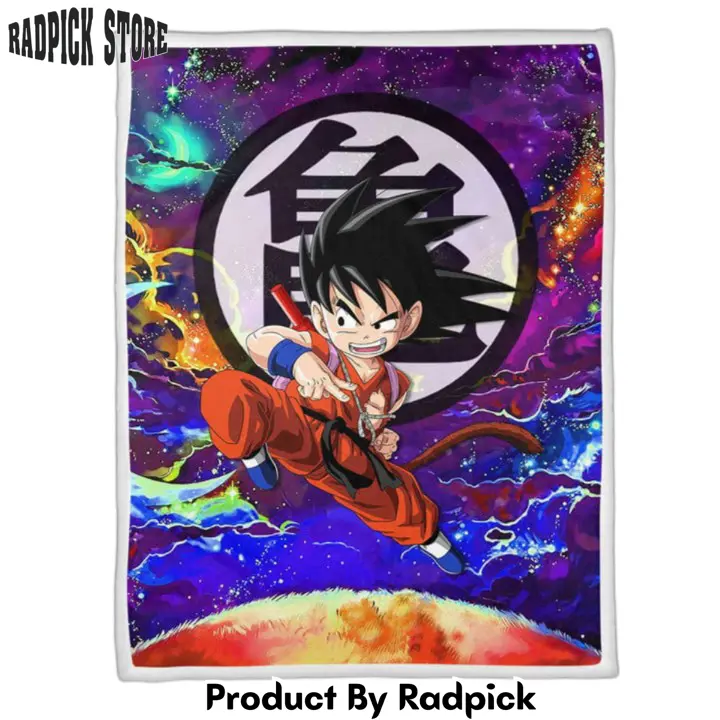Dragon ball goku kid blanket custom anime galaxy style  rp0152046